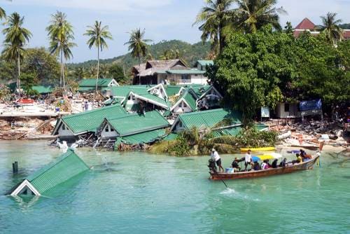 Последствия цунами в Таиланде в 2004 году