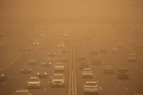 Песчаная буря над Пекином