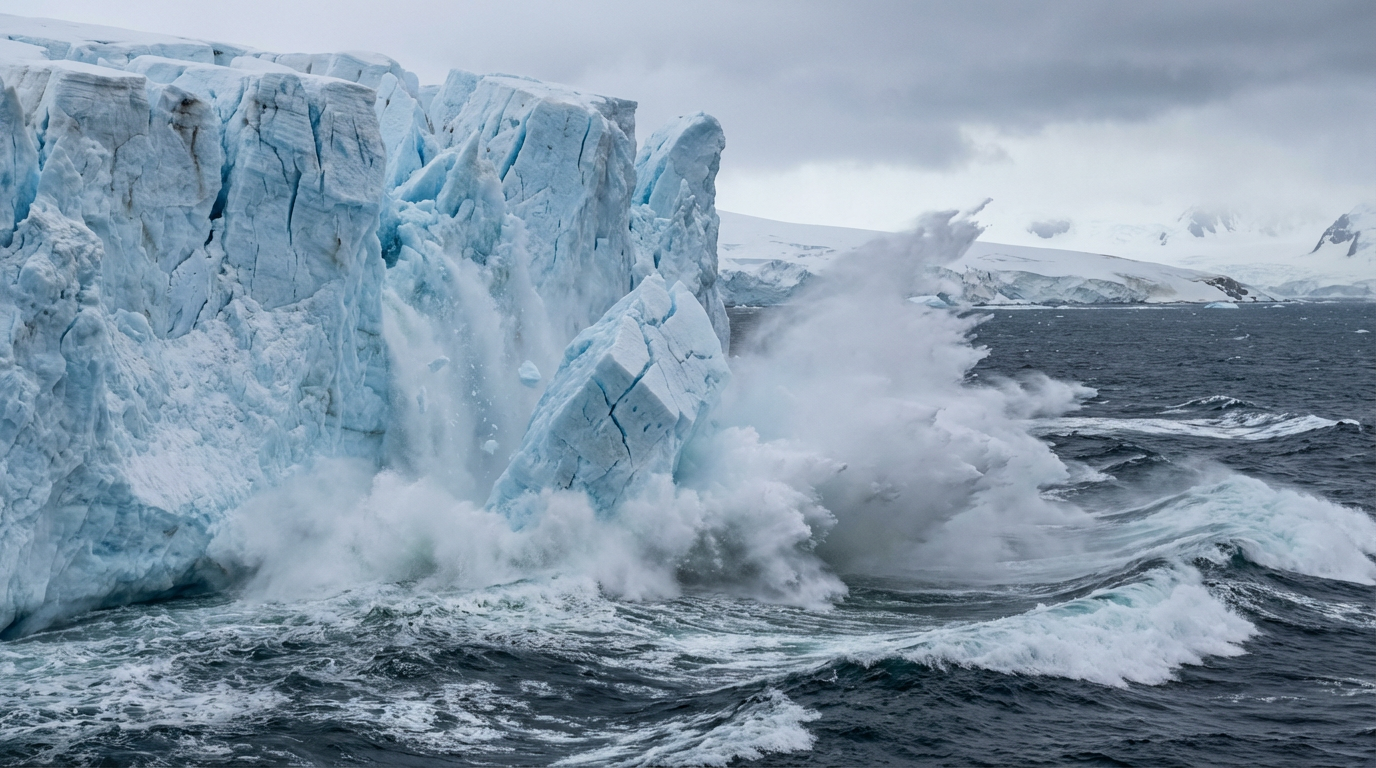 Откол айсберга от ледника