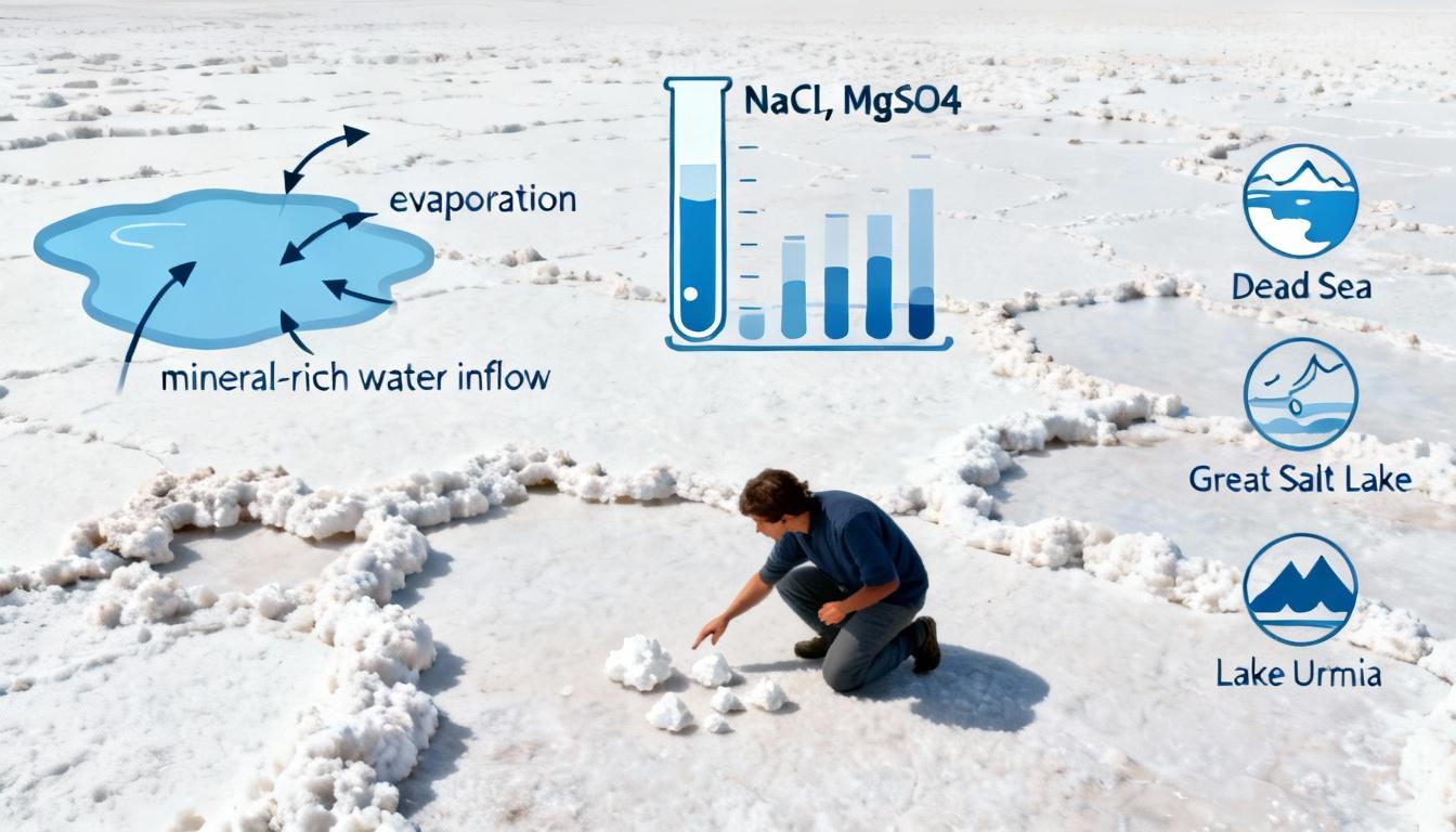 Соленые озера: почему образуются, состав воды, самые известные. Как распознать соленое озеро, если перед вами белая равнина