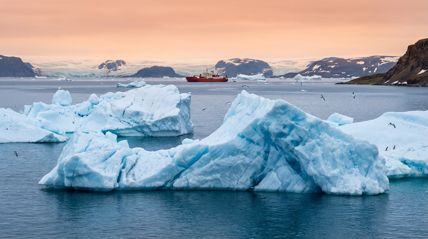 Айсберги в российской Арктике
